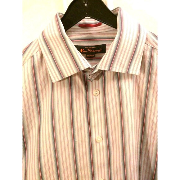 The Original Ben Sherman Mod Dress Shirt MCM The Best of British VTG MINT! 44" - Picture 12 of 16